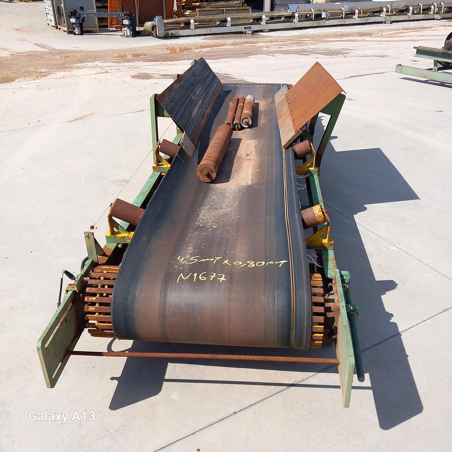 Used Tapete transportador de 4,5 metros