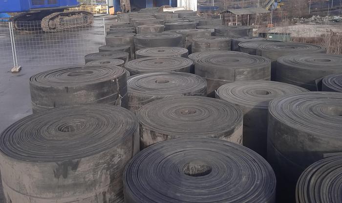 Used Tela de borracha usada