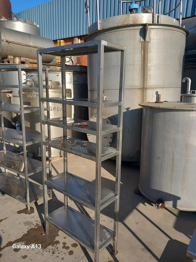 Used Estante em inox 0,3 x 0,7 x 1,8 mt