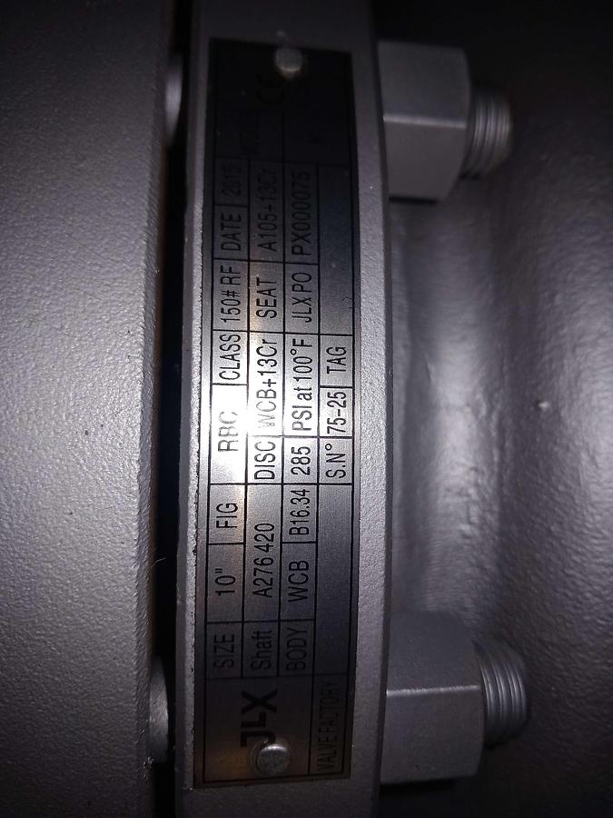 Used 2015 Valvula borboleta JLX WCB DN-250