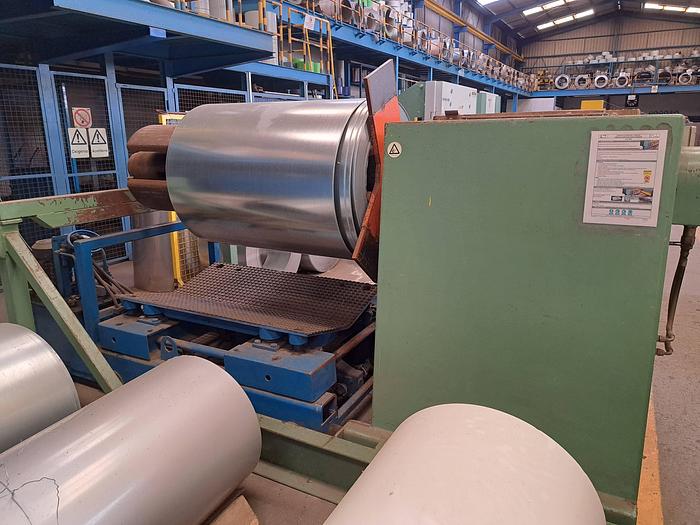 Used Máquina de desenrolar e cortar chapa Grandini PS P15