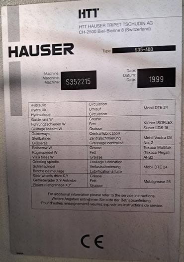 Usado HAUSER S35-400