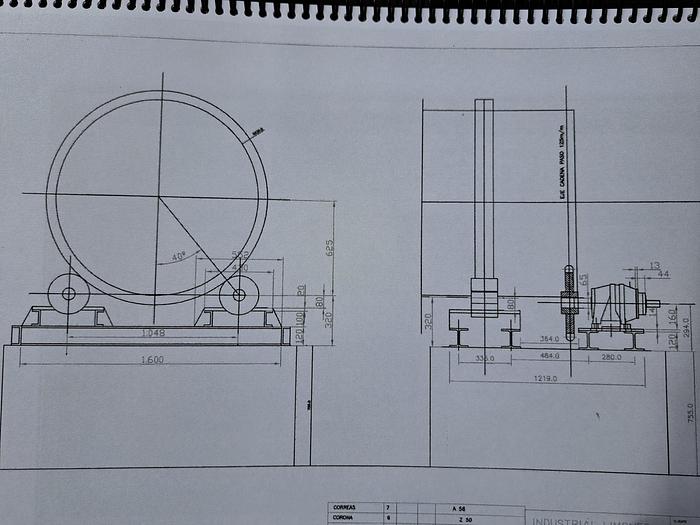 Used Conjunto moinho + secador + fornalha de biomassa
