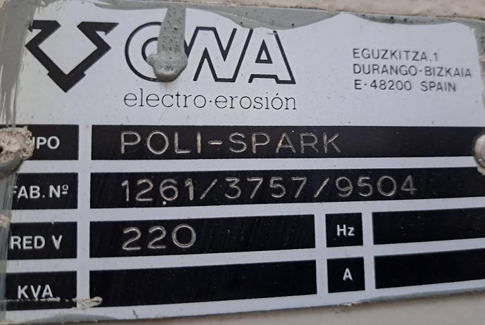 Used Eletroerosão ONA Poli-Spark S-2000