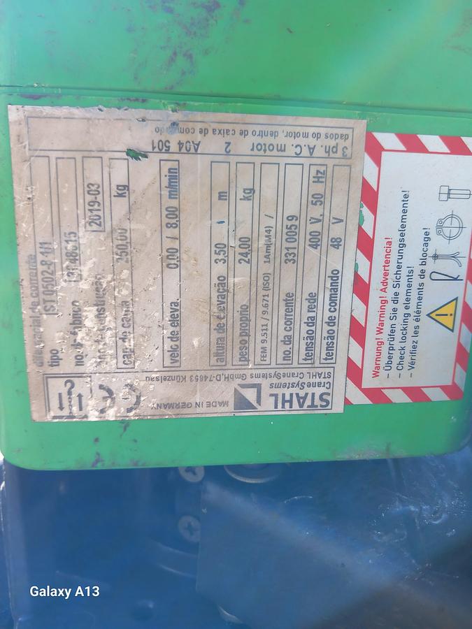Used Guincho STAHL ST-05 de 0,25 Tn