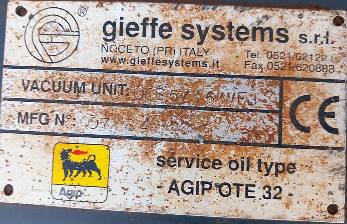 Usado Centralina Hidráulica Gieffe Systens