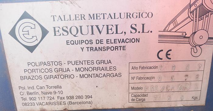 Used Guincho elétrico de bandeira de 250kg