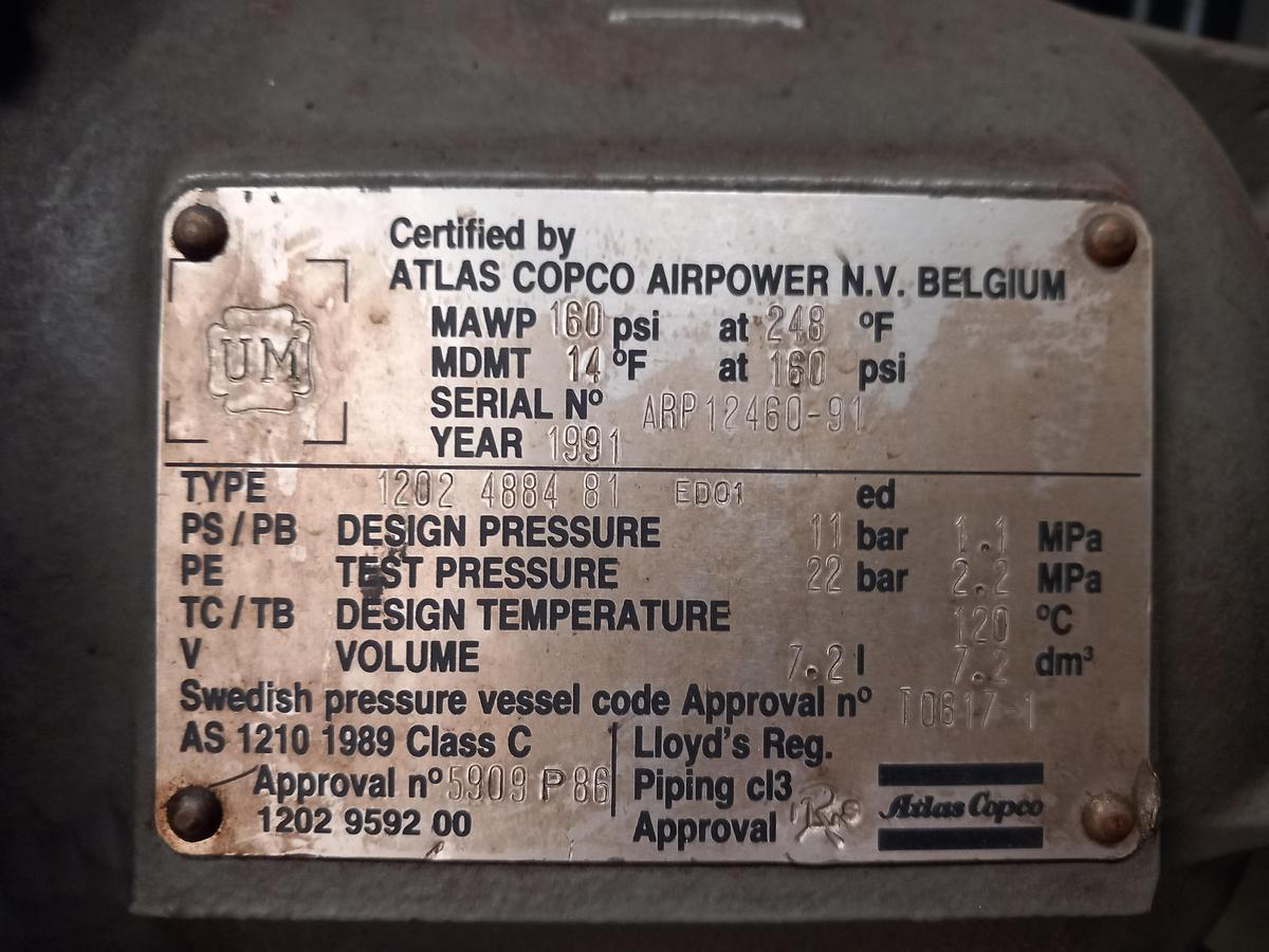 Used Compressor Atlas Copco ZR5