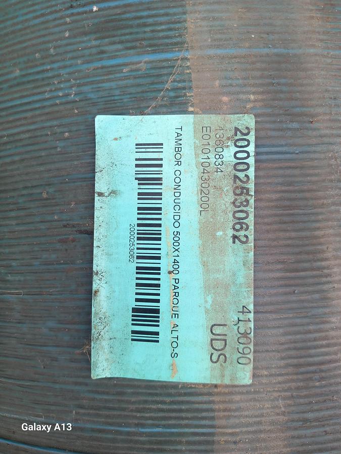 Used Tambor de acionamento com banda de rodagem lisa 500 x 1400