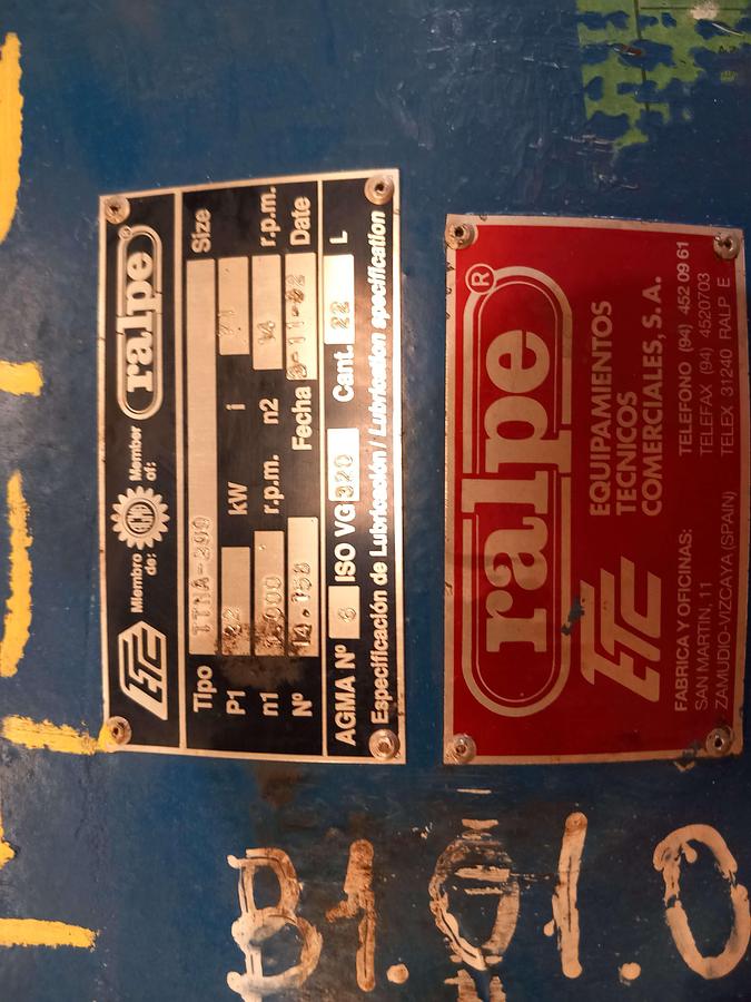 Used Redutora Ralpe TTHA-200