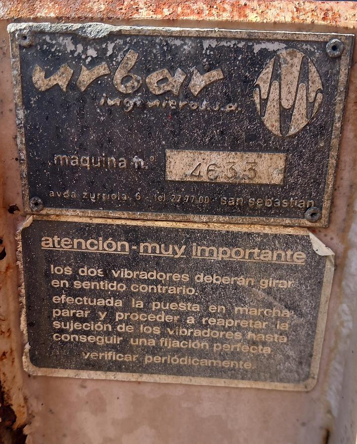 Used Mesa vibratória Urbar