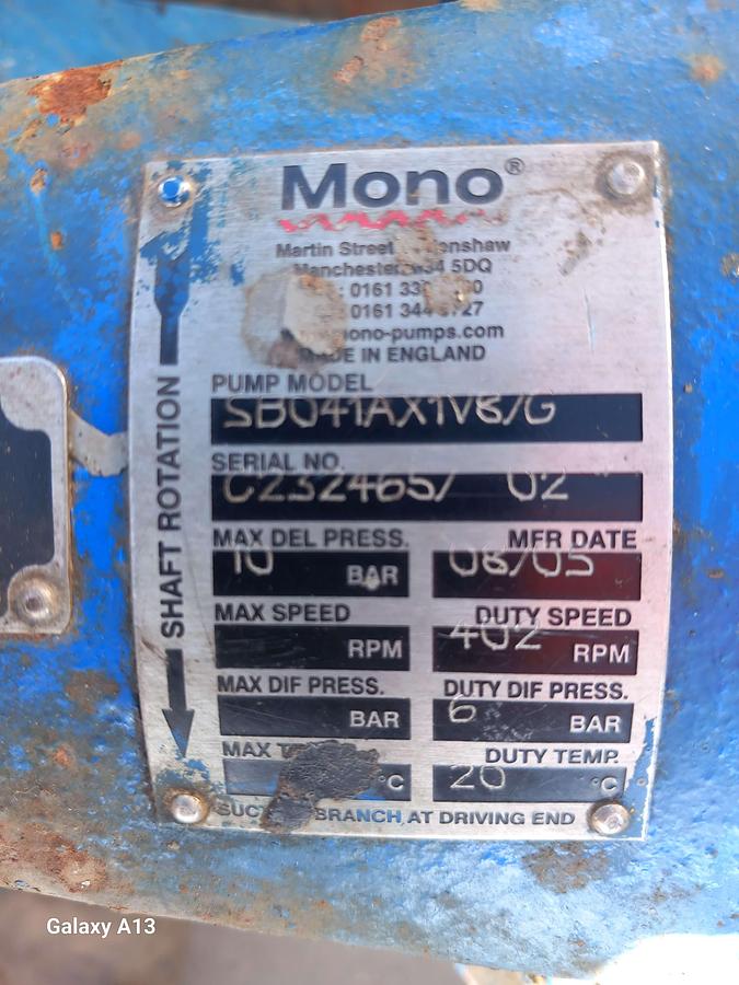 Used Motor com bomba Mono  SB041AX1V87G
