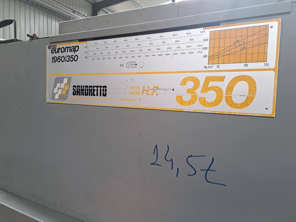 Used 1993 SANDRETTO EUROMAP 1960-350 sERIE hp 350 S7 350