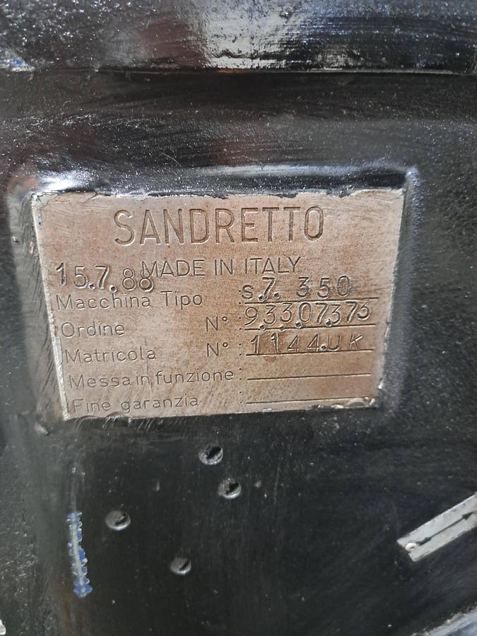 Used 1988 SANDRETTO EUROMAP 1960-350 Serie hp 350 S7 350
