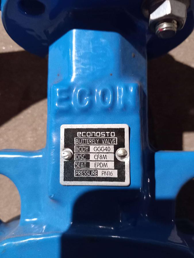 Used 2017 Valvula borboleta manual Ecom DN-150