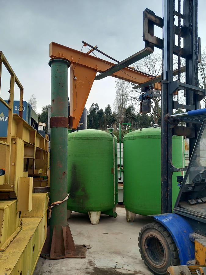 Used Guincho elétrico de bandeira Demag 2Tn