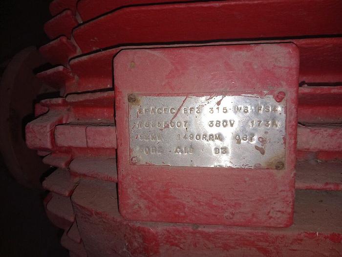 Used Motor EFACEC 92 kW BF3 315 M6 FS4