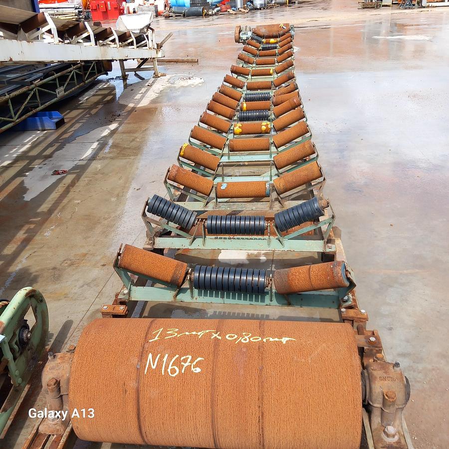 Used Tapete transportador 13 mt x 1 mt