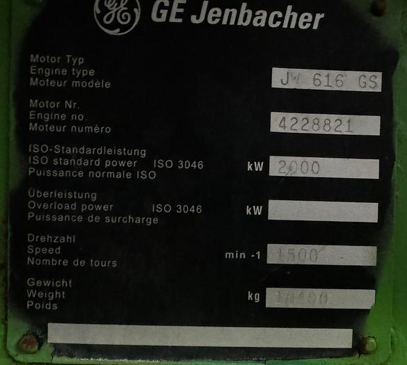 Usado 1997 JENBACHER JW 616 GS
