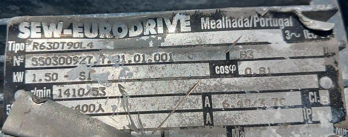 Used Transportador de rosca / sem-fim de inox com 4,5 mt