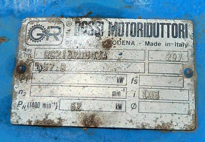 Used Redutora Rossi Motoriduttori RC2 1320U0 2A