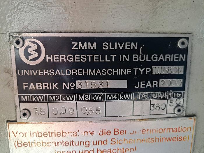 Used Torno ZMM SLIVEN de 2 metros