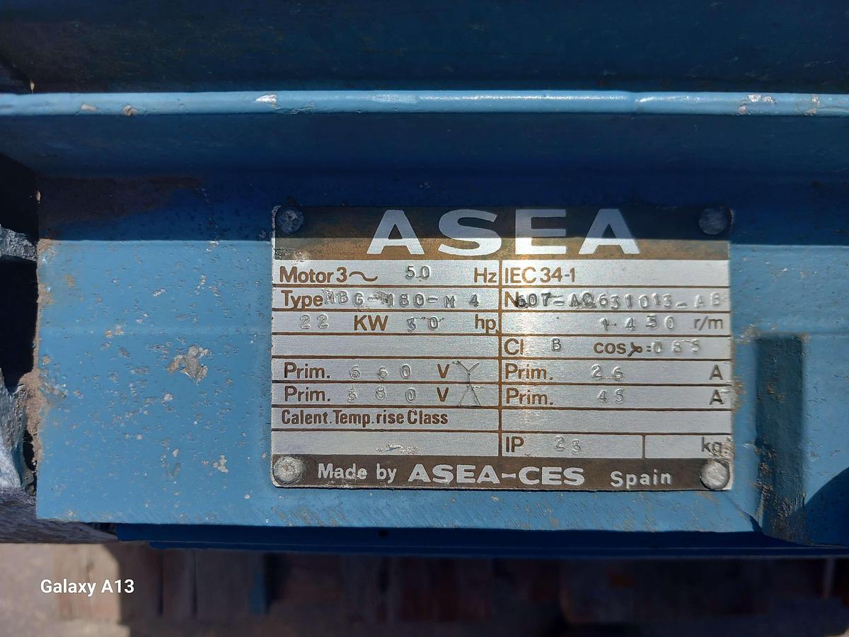 Used Motor elétrico ASEA MBG-180-M4