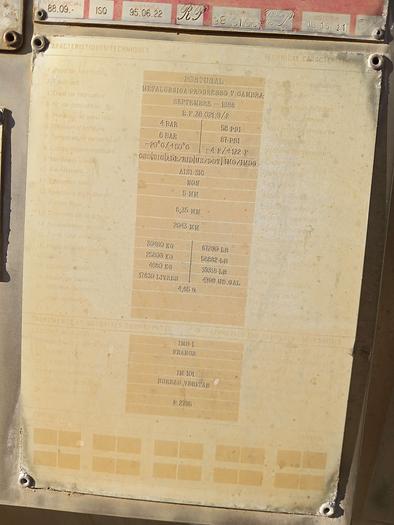 Used Depósitos inox Metalurgica Progresso