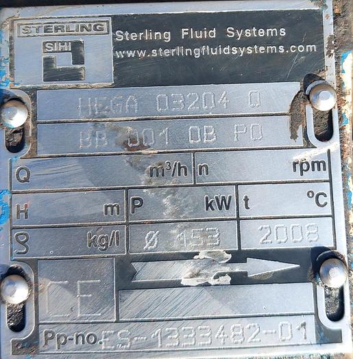 Usado Bomba Sterling Hega 03204 0