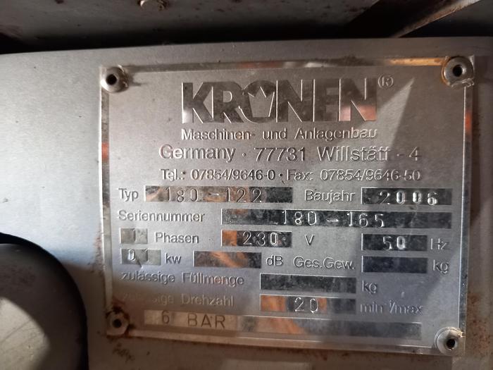 Used Máquina de cortar legumes KRONEN 180-122