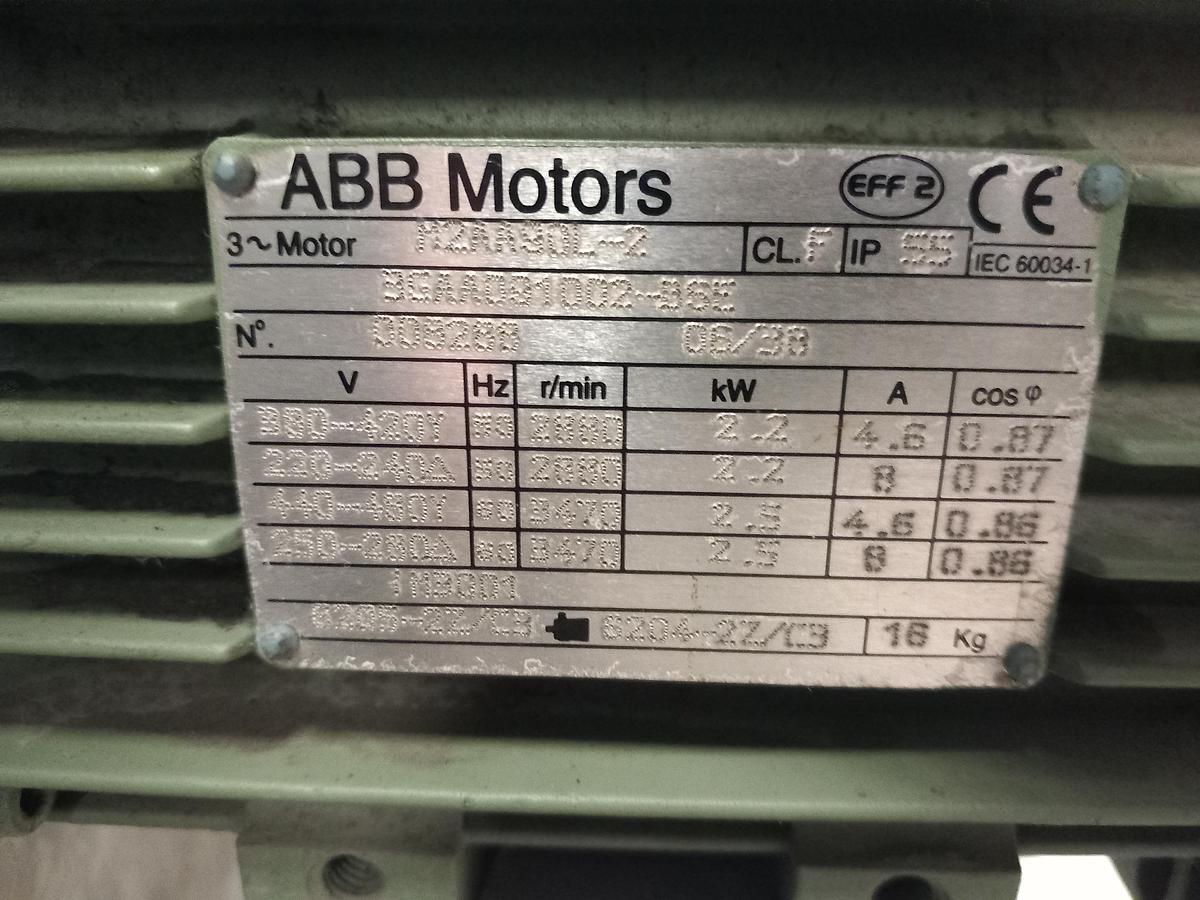 Used Ventilador 2,2 Kw JHVM HAT56/200-3/D