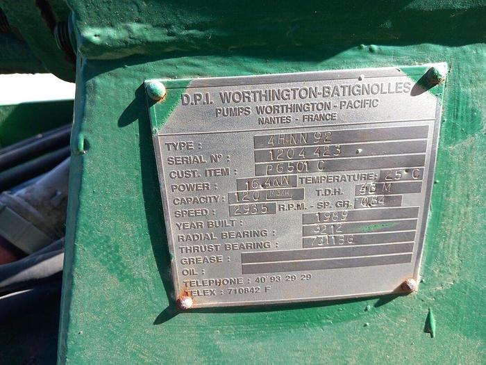 Used WORTHINGTON BATIGNOLES 6H NN 173