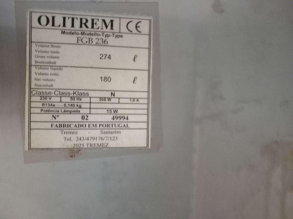 Used Arca de frio Olitrem FGB236