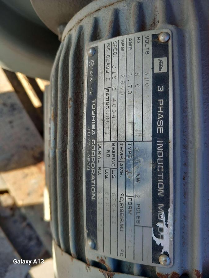 Used Ventilador 0,75 kw.