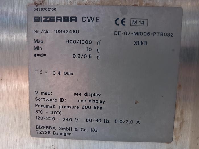 Used Controlador dinâmico de peso BIZERBA