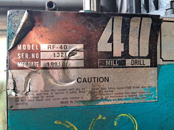 Used Fresadora manual 40 MILL DRIL modelo RF-40