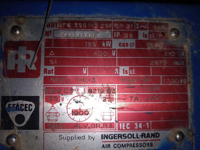 Used Motor EFACEC 185 kW BF6355 M2 2S8