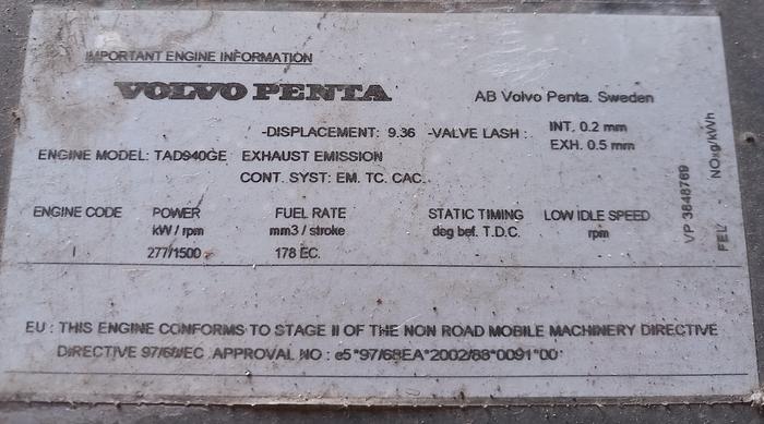 Used Gerador Leroy SOMER Volvo penta 280kw