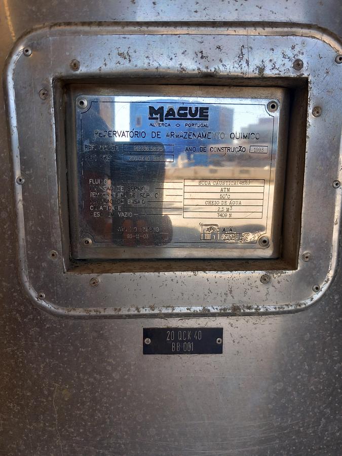 Used Depósito de inox 4600 litros