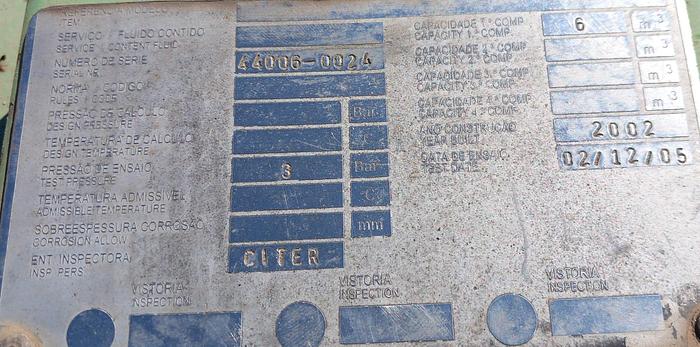 Used Depósito de combustível de 6.000 lt