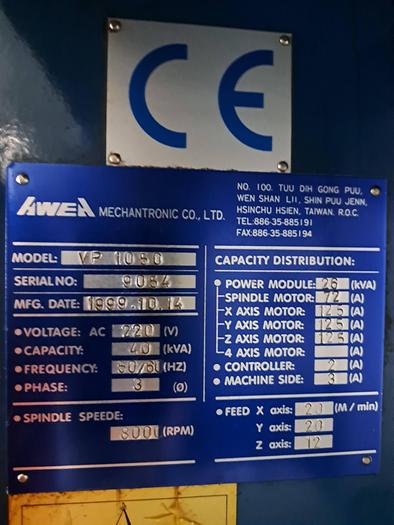 Used Centro de maquinação Awea VP-1050