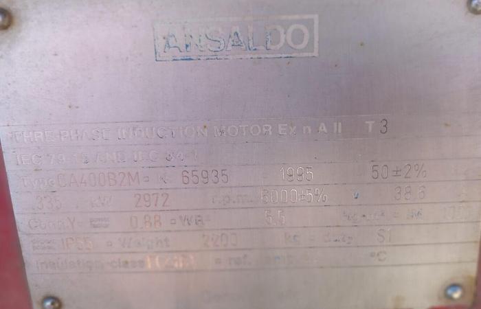Used Motor Ansaldo 335 Kw