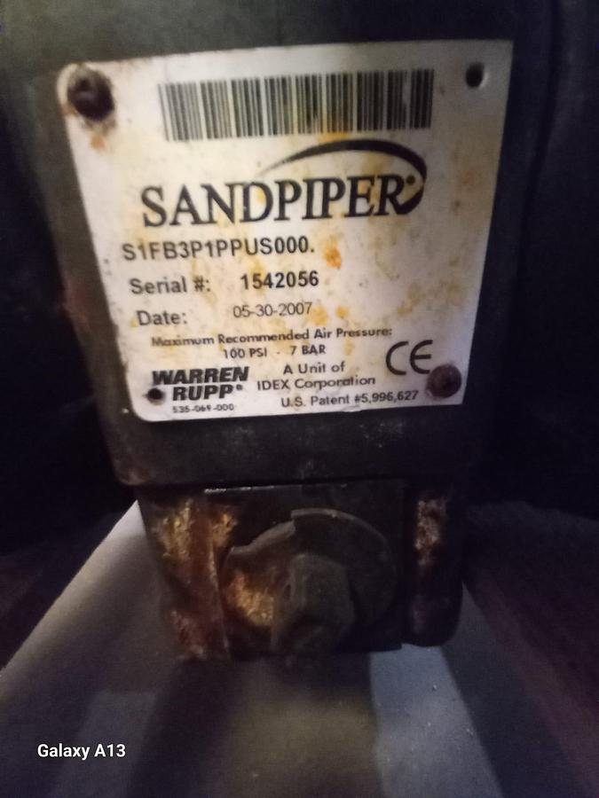 Used Pump Sandpiper S1FB3P1PPUS000