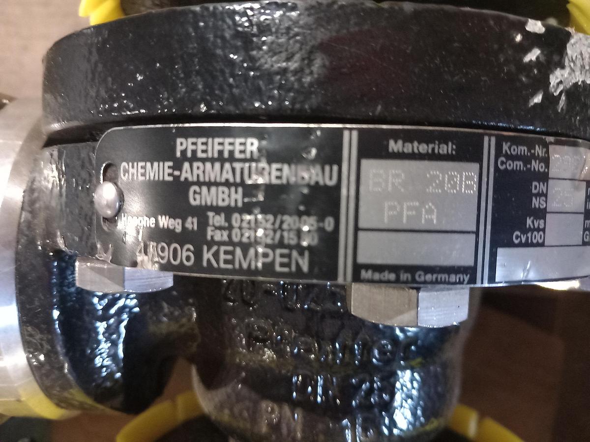 Used Valvulas Pneumática Pfeiffer DN-25