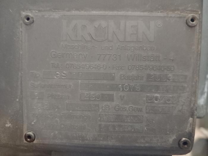 Used Linha de preparação e corte de legumes KRONEN GS10