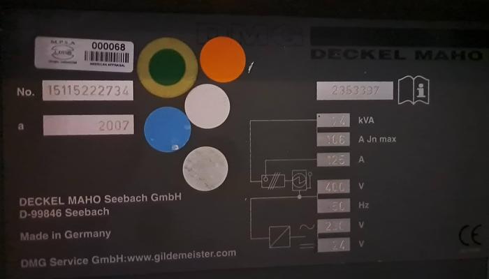 Used CNC DECKEL MAHO DMF220