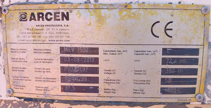 Usado Misturadora de betão ARCEN MEV 1500