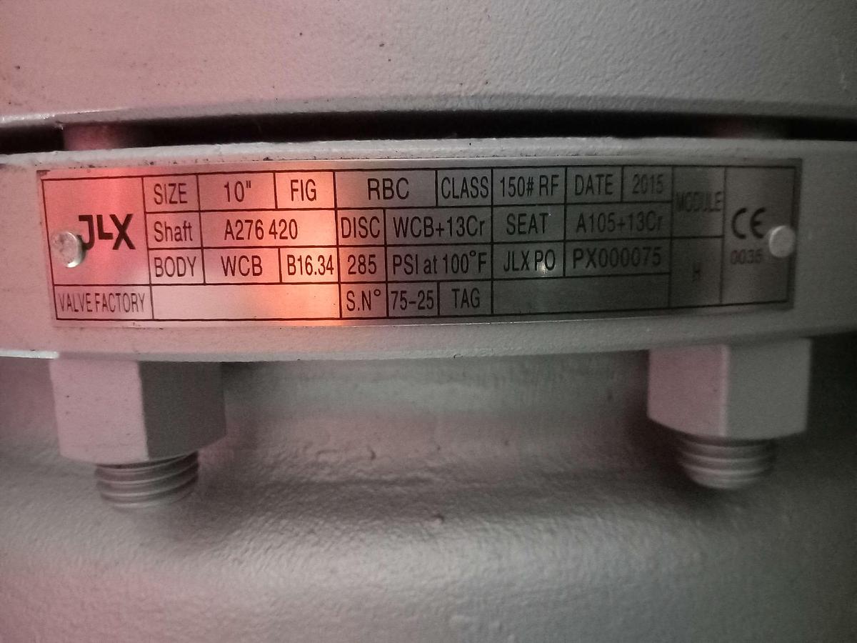 Used 2015 Valvula borboleta JLX WCB DN-250