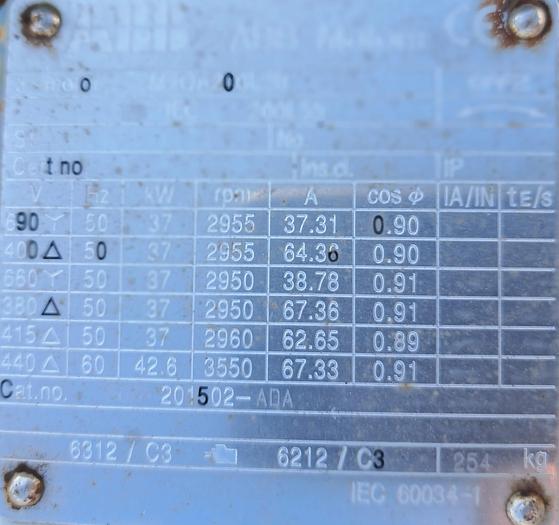 Usado Ventilador EUROVENTILATORI de 37 kw