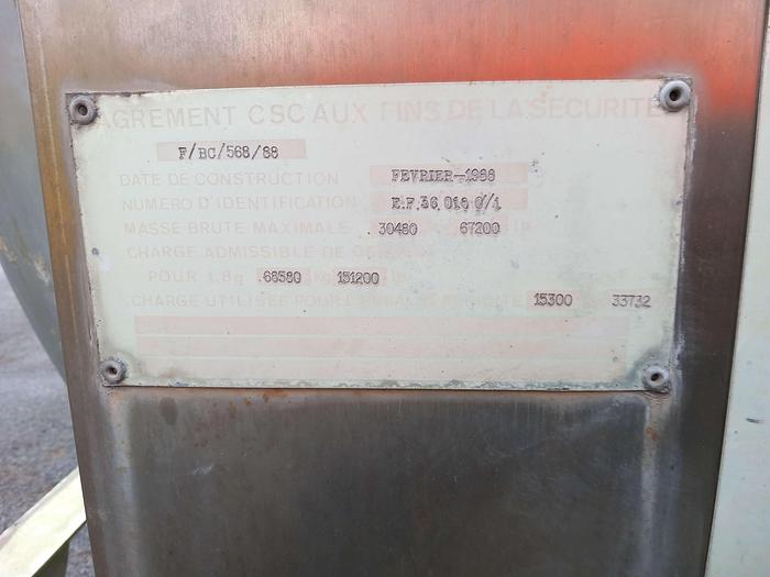 Used Depósitos inox Metalurgica Progresso